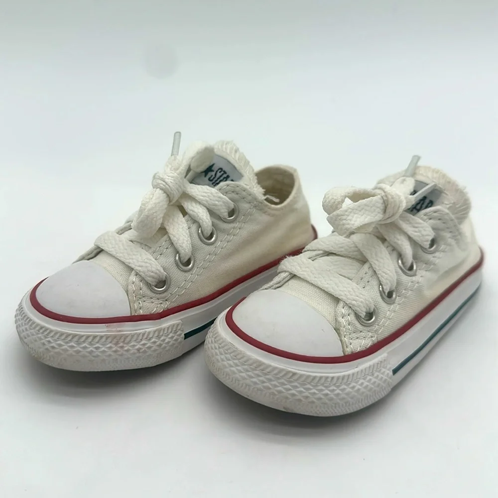 Size 5 Infant Converse CT RAVE OX Chuck Taylor All Star Optical White